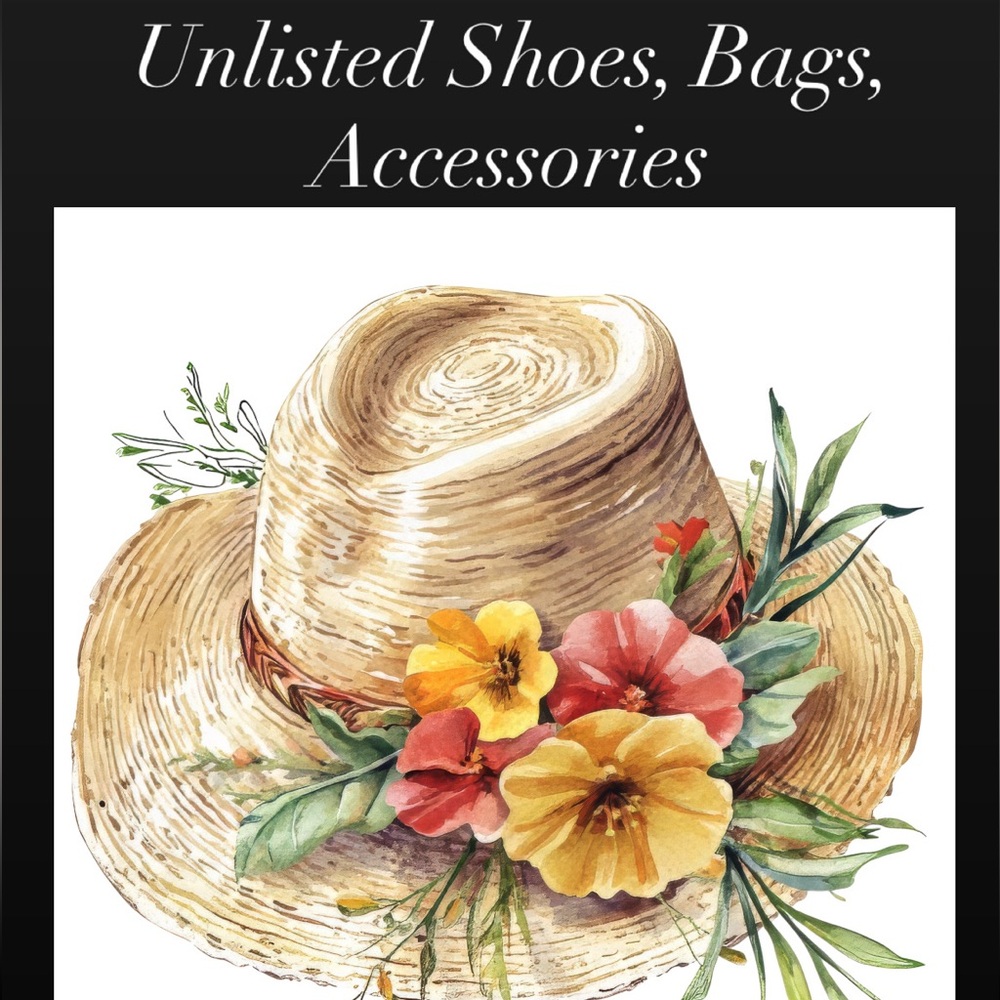 Unlisted Pieces shown on Live: Shoes/Bags/Accessories